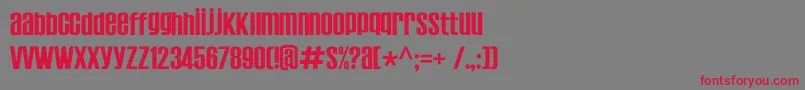 Establo Font – Red Fonts on Gray Background