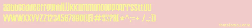 Establo Font – Yellow Fonts on Pink Background