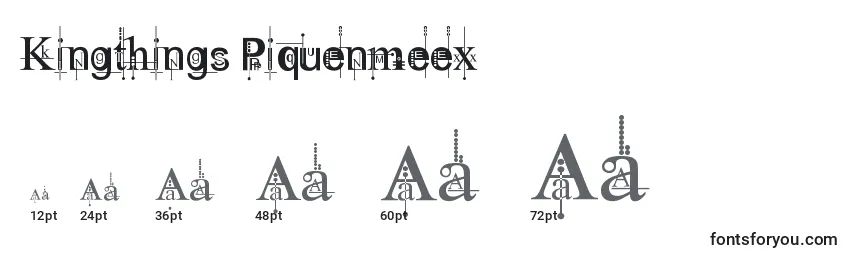 Kingthings Piquenmeex Font Sizes