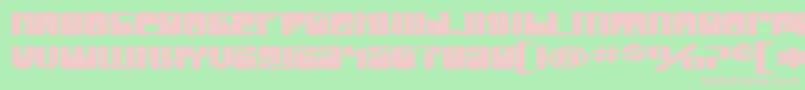 SfGrooveMachineExtuprightBold Font – Pink Fonts on Green Background