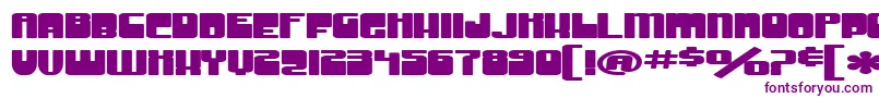 SfGrooveMachineExtuprightBold Font – Purple Fonts on White Background