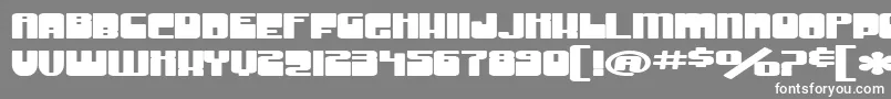 SfGrooveMachineExtuprightBold Font – White Fonts on Gray Background