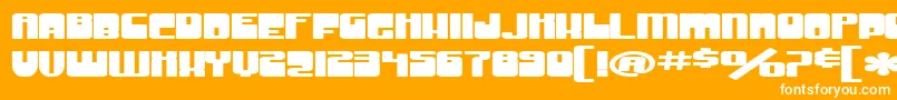 SfGrooveMachineExtuprightBold Font – White Fonts on Orange Background