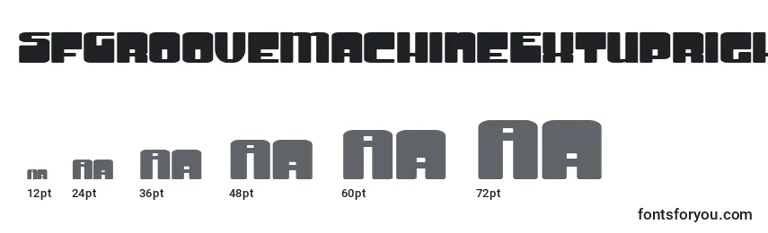 SfGrooveMachineExtuprightBold Font Sizes