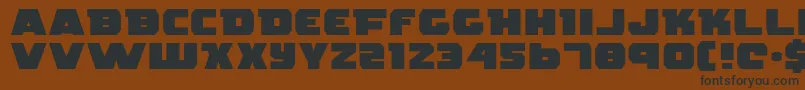 RogueHeroExpanded Font – Black Fonts on Brown Background