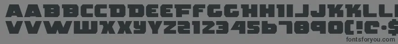 RogueHeroExpanded Font – Black Fonts on Gray Background