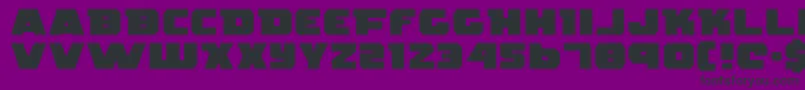 RogueHeroExpanded-fontti – mustat fontit violetilla taustalla