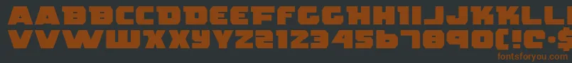 RogueHeroExpanded Font – Brown Fonts on Black Background