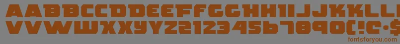 RogueHeroExpanded Font – Brown Fonts on Gray Background