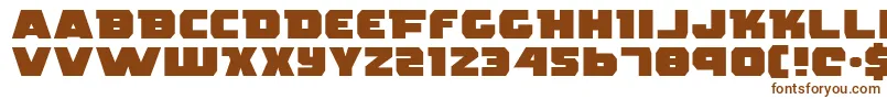 RogueHeroExpanded Font – Brown Fonts on White Background