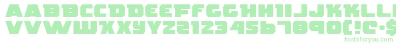 RogueHeroExpanded Font – Green Fonts on White Background