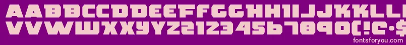 RogueHeroExpanded Font – Pink Fonts on Purple Background