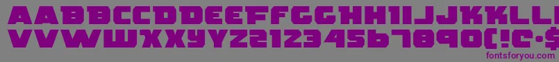 RogueHeroExpanded Font – Purple Fonts on Gray Background