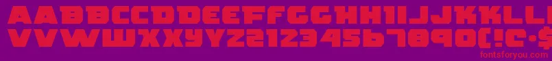 RogueHeroExpanded Font – Red Fonts on Purple Background