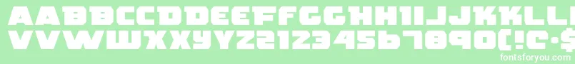 RogueHeroExpanded Font – White Fonts on Green Background