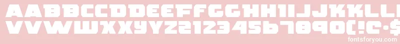 RogueHeroExpanded Font – White Fonts on Pink Background