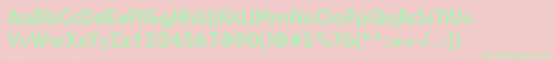 StaidRegular Font – Green Fonts on Pink Background