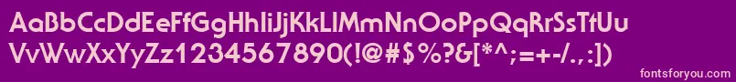 StaidRegular Font – Pink Fonts on Purple Background