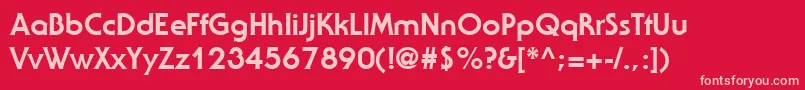 StaidRegular Font – Pink Fonts on Red Background
