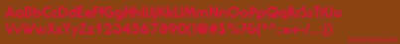 StaidRegular Font – Red Fonts on Brown Background