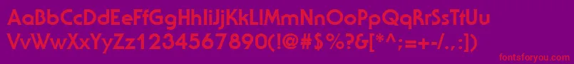 StaidRegular Font – Red Fonts on Purple Background