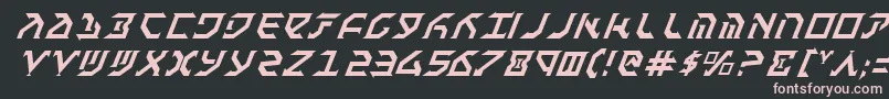 Fanti Font – Pink Fonts on Black Background