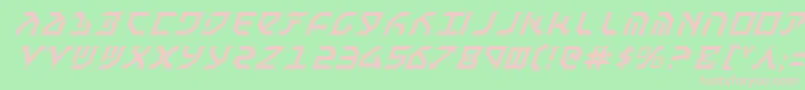 Fanti Font – Pink Fonts on Green Background