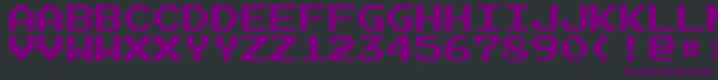 ArcadeN-Schriftart – Violette Schriften auf schwarzem Hintergrund