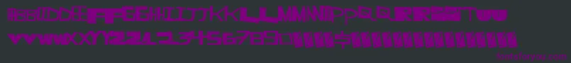 Supercut Font – Purple Fonts on Black Background