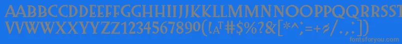 fuente Preissig1918 – Fuentes Grises Sobre Fondo Azul