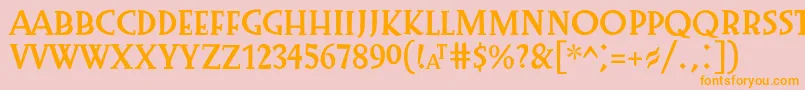 More about Preissig1918 Font Preissig1918 Font – Orange Fonts on Pink Background