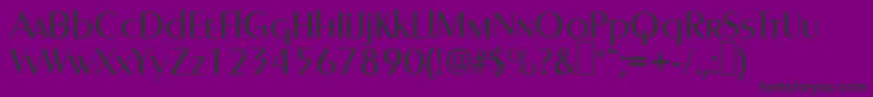 GreyhoundRegular Font – Black Fonts on Purple Background