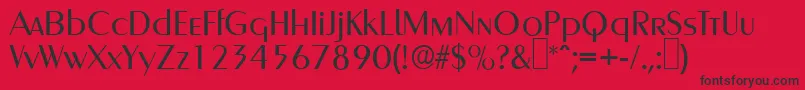 GreyhoundRegular Font – Black Fonts on Red Background