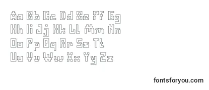 DefragmentedHollow Font