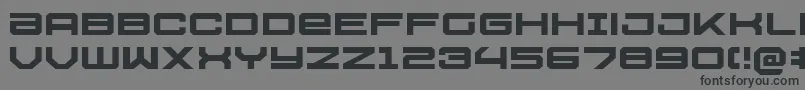 U.S.S.DallasExpanded Font – Black Fonts on Gray Background