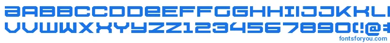 U.S.S.DallasExpanded Font – Blue Fonts on White Background