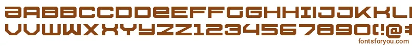 U.S.S.DallasExpanded Font – Brown Fonts on White Background