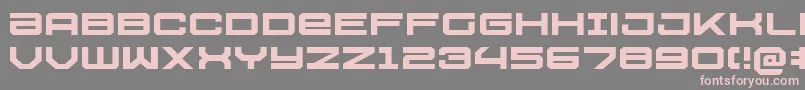 U.S.S.DallasExpanded Font – Pink Fonts on Gray Background