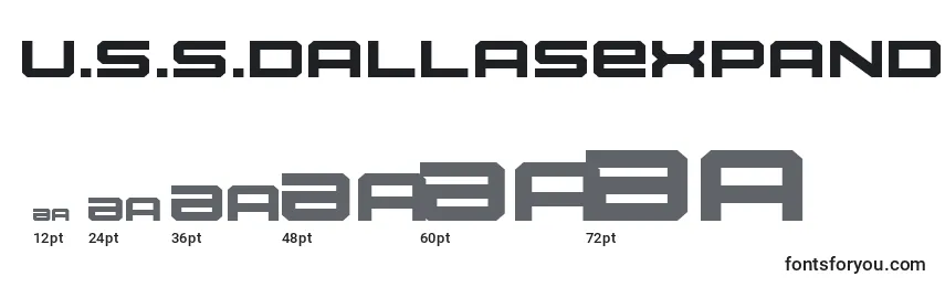 U.S.S.DallasExpanded Font Sizes