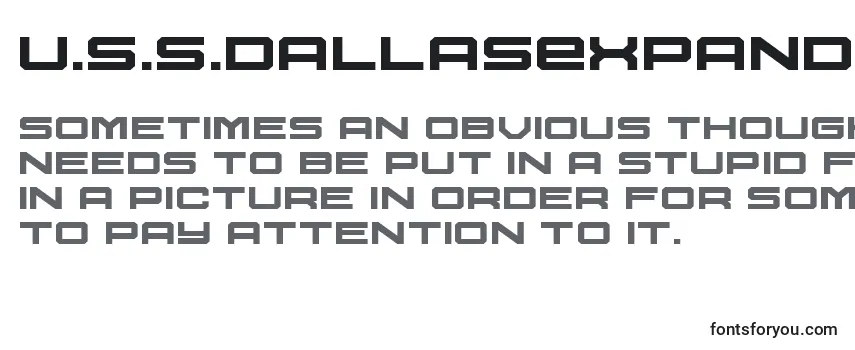 U.S.S.DallasExpanded Font