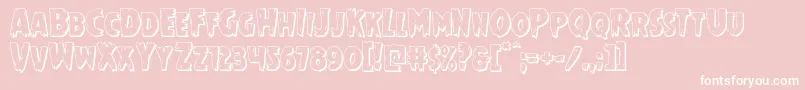 Mrsmonster3D Font – White Fonts on Pink Background