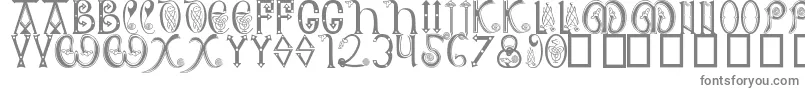 AngloSaxon8thC Font – Gray Fonts on White Background