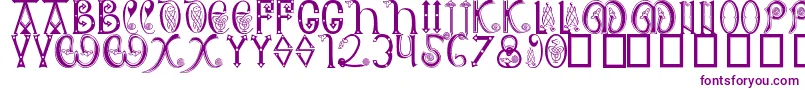 AngloSaxon8thC Font – Purple Fonts on White Background