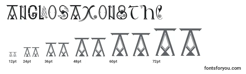 Größen der Schriftart AngloSaxon8thC