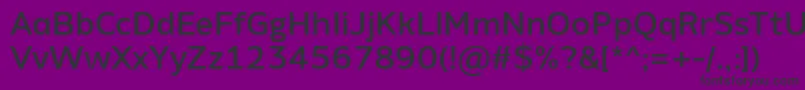 AminoAltMedium Font – Black Fonts on Purple Background