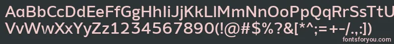 AminoAltMedium Font – Pink Fonts on Black Background