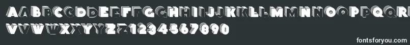 Stackcaps Font – White Fonts on Black Background