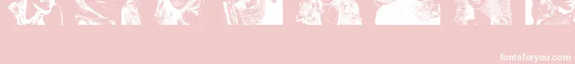 Haydenpanettierebatsv1.5Demo-Schriftart – Weiße Schriften auf rosa Hintergrund