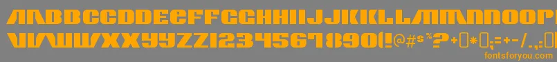 More about ContourgeneratorRegular Font ContourgeneratorRegular Font – Orange Fonts on Gray Background