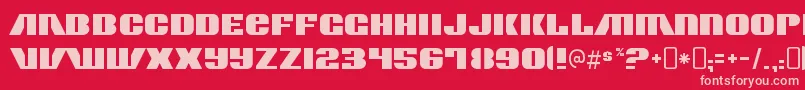 ContourgeneratorRegular Font – Pink Fonts on Red Background